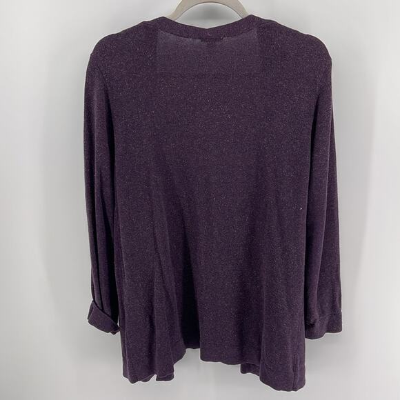 J. Jill silk cotton blend longline open front cardigan sz M - Picture 5 of 5